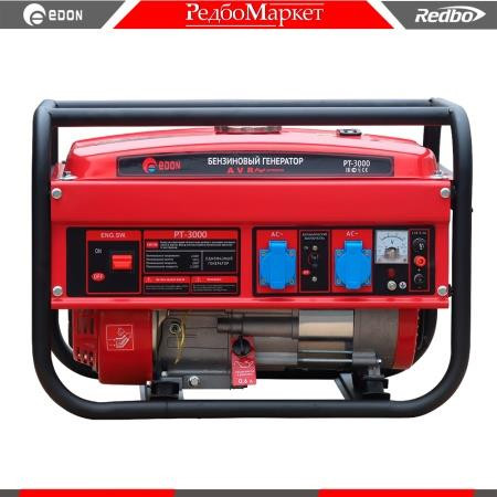 EDON PT-3000 Генератор бензиновый (208см3, 3000/2800Вт,12В/8,3А;12В/8,3А, ручной стартер)