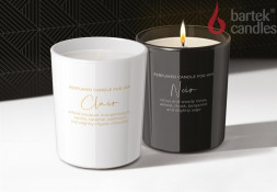Свеча BARTEK ароматизированная в стакане - Для Него и Для Нее 220гр (FOR HER & FOR HIM)