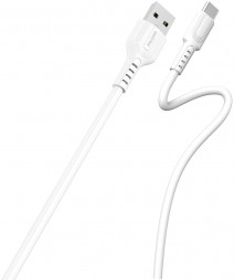 Кабель SMARTBUY (iK-3112-S33w) S33 Type C белый, 5 А, мощь, 1 м, TPE