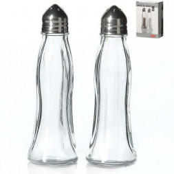 Набор для специй (2 шт.) &quot;Блек енд уайт&quot; 80030 (в упак.) 1/48шт. PASABAHCE 80030B