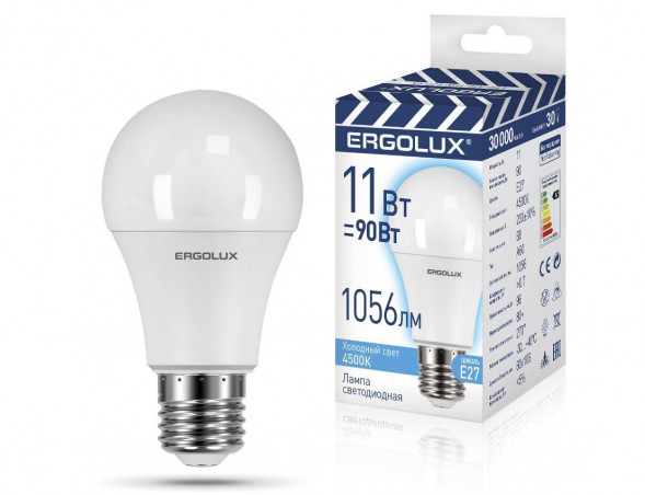 Лампа ERGOLUX (14459) LED-A60-11W-E27-4K