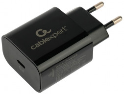 Универсальный адаптер питания Cablexpert (21076) MP3A-PC-45, QC3.0/PD, 1 порт Type-C, черный, пакет