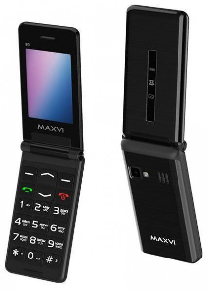 Телефон мобильный MAXVI E9 Black