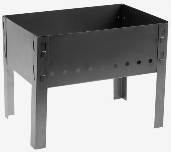 Мангал разборный мини , сталь 0,5 MACLAY Мангал разборный мини Сибирский пикник сталь 0,5 мм, 31 х 21 х 25 см 4243583