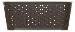 Корзина HOBBY LIFE HL041252DB Корзина RATTAN коричневая 21.3х29х11см
