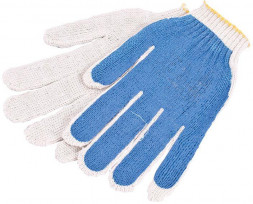 Перчатки БЕЗ ТМ х/б залитые ПВХ 7,5 класс, 4 нити (091328)