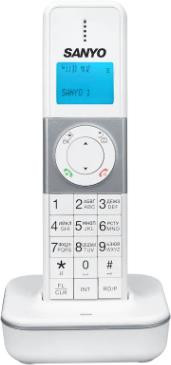Телефон беспроводной SANYO RA-SD1102RUWH White