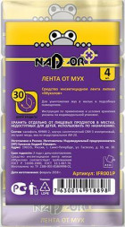 Лента от мух NADZOR Лента от мух, в упаковке, 4 шт, IFR001P
