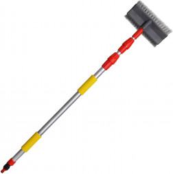 Щетка CLIM ART CA-SB-07 телескопическая с краном, щеткой 25см, мягкой щетиной 115-250см (CLA00177)