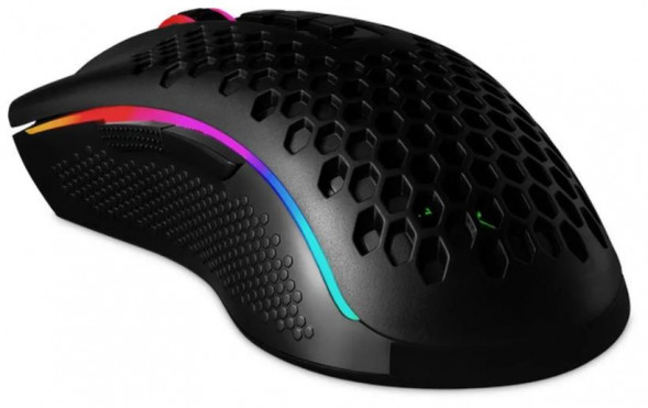 Проводная игровая мышь REDRAGON (77854) Storm RGB,12400dpi, легкая, черный