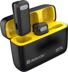 Микрофон DEFENDER (64139) Talky-139 wrls, черный, кейс, 2шт