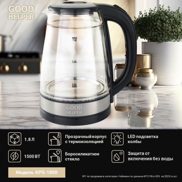 Чайник электрический GOODHELPER KPG-1800