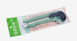 Нож OASIS Eco с сегментированным лезвием 18х100х0,4 мм, пластиковый корпус 1030601001 цвет зеленый