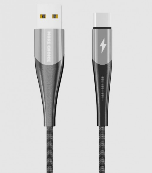 Кабель MORE CHOICE (4627151198132) K41Sa USB (m)-Type-C (m) 3.0А 1.0м - черный
