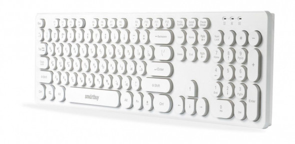 Клавиатура SMARTBUY (SBK-328U-W) ONE 328 USB белая