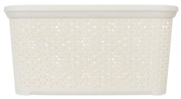 Корзина для белья HOBBY LIFE HL081093IV Корзина для белья RATTAN слоновая кость 35л