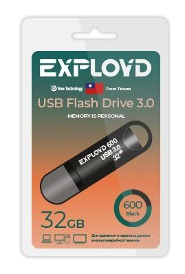 USB флэш-накопитель EXPLOYD EX-32GB-600-Black USB 3.0