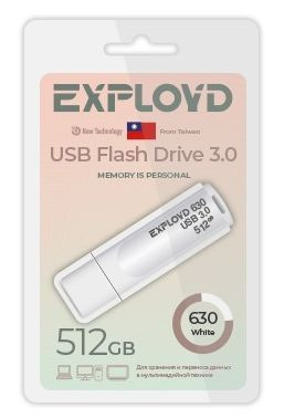 USB флэш-накопитель EXPLOYD EX-512GB-630-White USB 3.0