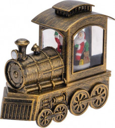 Гирлянда NEON-NIGHT (501-166) Декоративный фонарь Паровоз с эффектом снегопада и подсветкой, теплый белый, размер 182х78х160мм