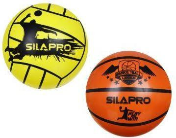 Мяч игровой SILAPRO Мяч игровой (баскетбол, волейбол), ПВХ, 22см, 50гр (+-5%) (134-198)
