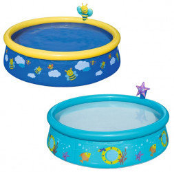 Бассейн BESTWAY Бассейн с надувным бортом детский с брызгалкой 152*38см 477л 57326 (004862)