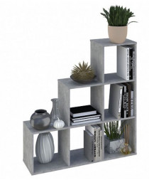 Стеллаж POLINI Стеллаж Polini Home Smart Каскадный 6 секций, бетон