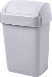 Контейнер для мусора SPIN&CLEAN SC480411025 Step 25л с крышкой-маятником, серый