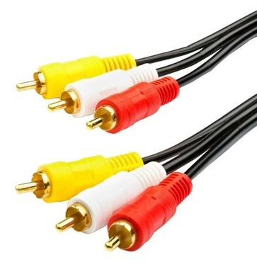 Аудиокабель EXPLOYD EX-K-1402 Кабель 3 RCA-3 RCA 2.0M чёрный