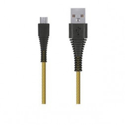 Кабель SMARTBUY (iK-10n-2 yellow) USB - micro USB, "карбон"- 1.0 м, желтый