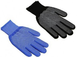 Перчатки INBLOOM Перчатки нейлоновые ПВХ точка, р10, 25см, 26г (180-005)