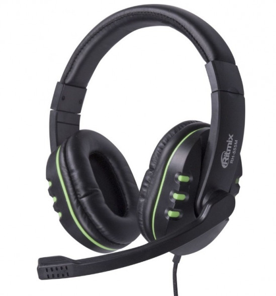 наушники RITMIX RH-555M зеленый