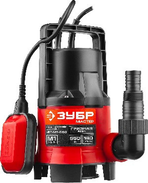Насос ЗУБР НПГ-М1-550 Насос погружной дренажный для загрязненной воды