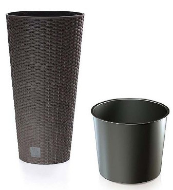 Кашпо PROSPERPLAST Кашпо RATO TUBUS DRTUS400-440U венге 2пр 35 и 64л