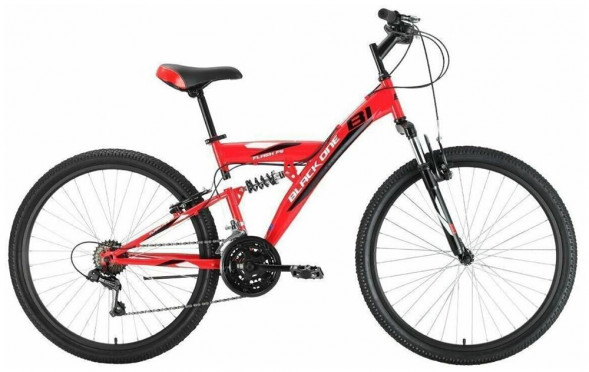 Велосипед BLACK ONE Flash FS 26 красный/черный/белый 16&quot; HQ-0010491