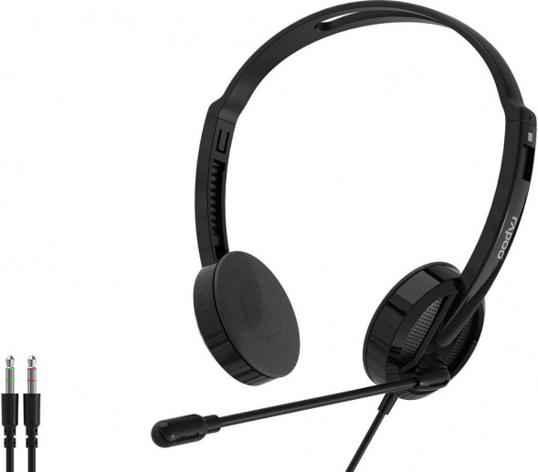Гарнитура проводная RAPOO H102 Black