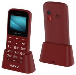 Телефон мобильный MAXVI B100ds Wine Red