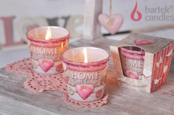 Свеча BARTEK ароматизированная в стакане - Дом милый дом 115гр (House sweet house)