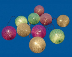 Гирлянда UNIEL UL-00007285 ULD-S0200-010/STB/2AA WARM WHITE IP20 TANGLES 2м. 10 светодиодов. Теплый