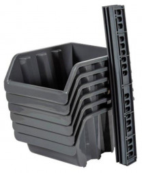 Набор для метизов BLOCKER BR3753СРСВИНЦ средние лотки с планкой (6 шт.) серо-свинцовый