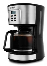 Кофеварка капельная KITFORT KT-727 черный/серебристый