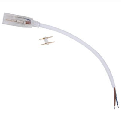 аксессуары для светильников ECOLA SCJN12ESB LED STRIP 220V CONNECTOR кабель питания 150мм с муфтой и разъемом IP68 для ленты 12X7
