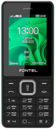 Телефон мобильный FONTEL FP240 черно-зеленый FONTEL FP240 черно-зеленый
