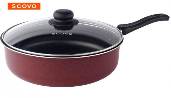 Сотейник SCOVO СЭ-019 expert со стекл. крышкой д.26 см