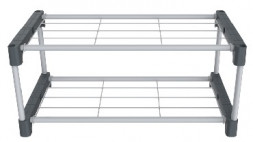 Полка для обуви SHEFFILTON SHT-SR5-P пластик/металл серый/темно-серый (911524)