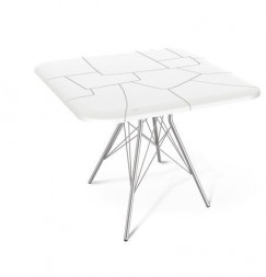 Стол SHEFFILTON SHT-TU2-1/TT30 83/83 белый/хром лак (184312)