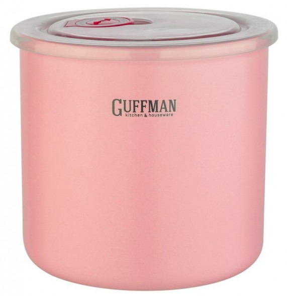 Контейнер GUFFMAN C-06-012-P с крышкой, розовый 1л