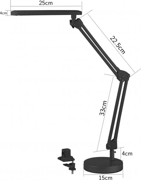 Светильник настольный СПУТНИК SDL110 черный