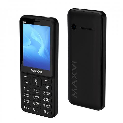 Телефон мобильный MAXVI C38 black