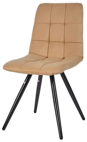 Стул обеденный POLINI Home Berlin SM, бежевый-черный (2 кор.)
