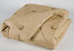 Постельные принадлежности ОРИОН 00-00000977 Одеяло овечья шерсть облегченное Евро, микрофибра